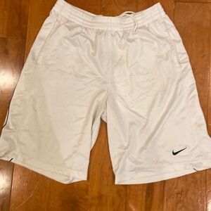 Nike shorts size large white with black on the side